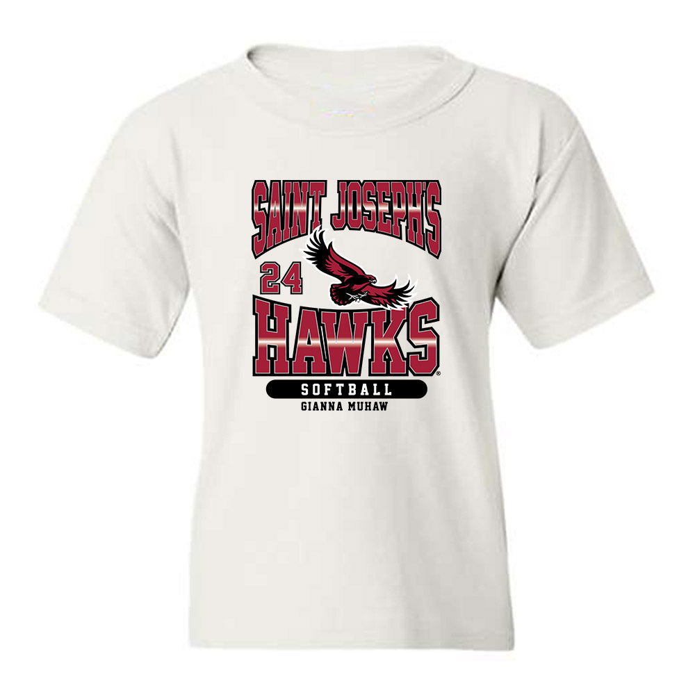 St. Joe's - NCAA Softball : Gianna Muhaw - Sport Shersey Youth T-Shirt-0