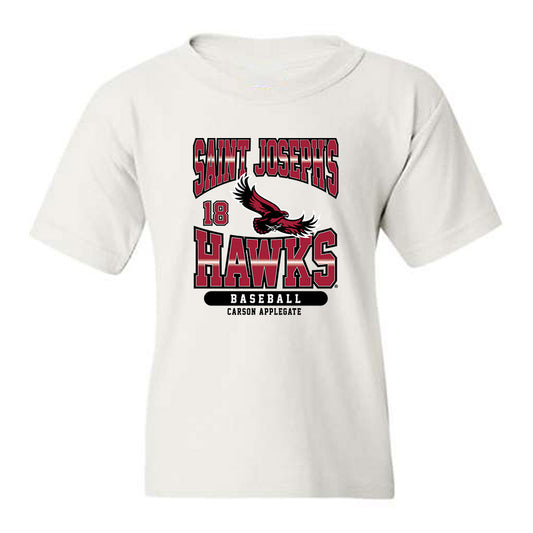 St. Joe's - NCAA Baseball : Carson Applegate - Sport Shersey Youth T-Shirt-0