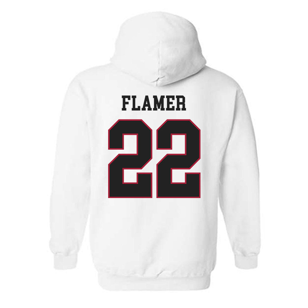 St. Joe's - NCAA Men's Basketball : Donovan Flamer - Classic Shersey Hooded Sweatshirt-1