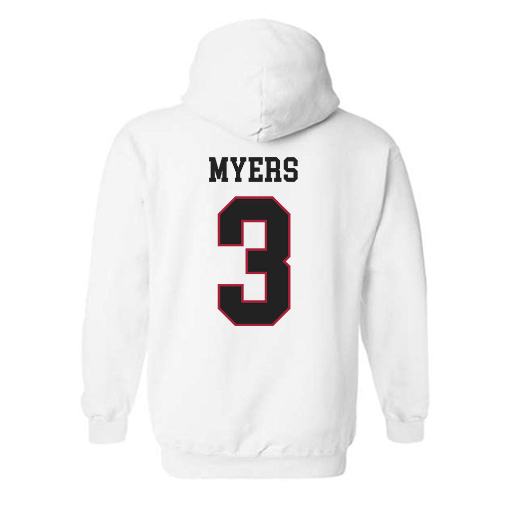 St. Joe's - NCAA Men's Basketball : Khaafiq Myers - Classic Shersey Hooded Sweatshirt-1