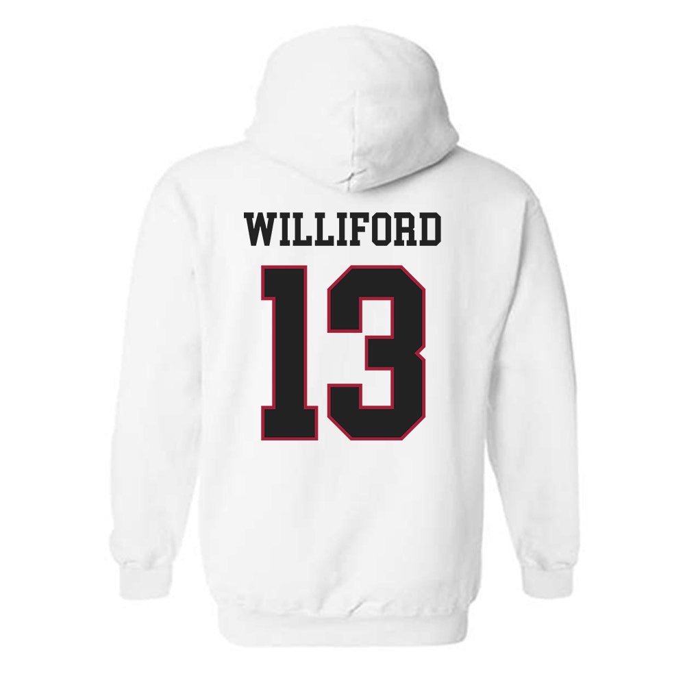 St. Joe's - NCAA Men's Basketball : Austin Williford - Classic Shersey Hooded Sweatshirt-1