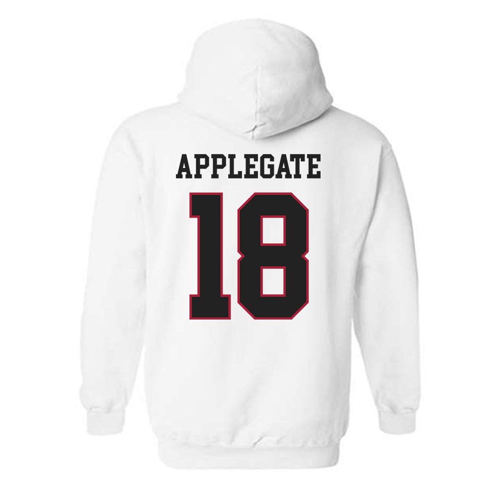 St. Joe's - NCAA Baseball : Carson Applegate - Classic Shersey Hooded Sweatshirt-1