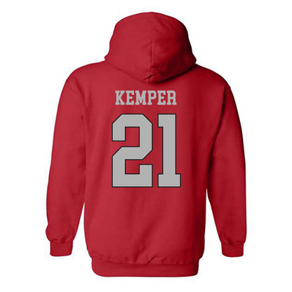 St. Joe's - NCAA Men's Basketball : Davis Kemper - Classic Shersey Hooded Sweatshirt-1