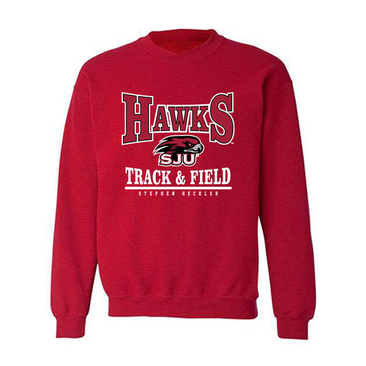 St. Joe's - NCAA Men's Track & Field : Stephen Heckler - Classic Fashion Shersey Crewneck Sweatshirt-0