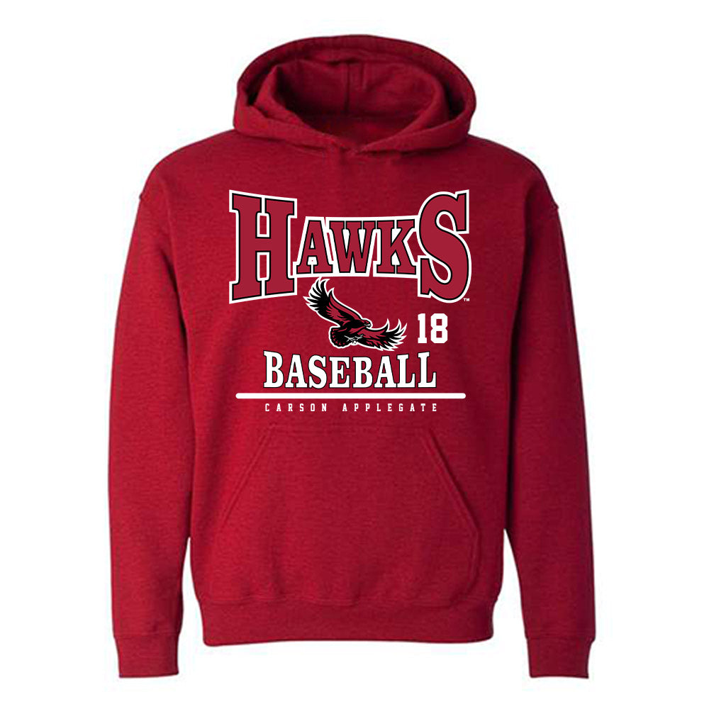 St. Joe's - NCAA Baseball : Carson Applegate - Classic Fashion Shersey Hooded Sweatshirt-0