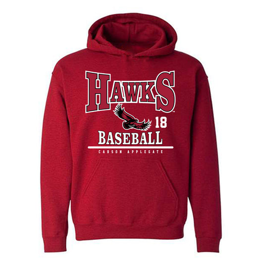 St. Joe's - NCAA Baseball : Carson Applegate - Classic Fashion Shersey Hooded Sweatshirt-0