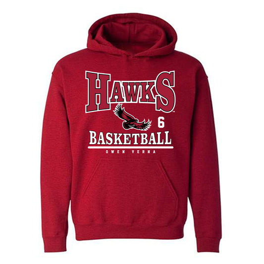 St. Joe's - NCAA Men's Basketball : Owen Verna - Classic Fashion Shersey Hooded Sweatshirt-0