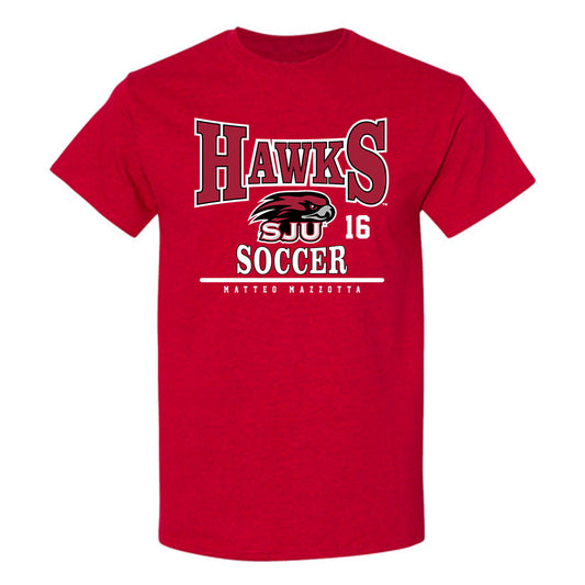 St. Joe's - NCAA Men's Soccer : Matteo Mazzotta - Classic Fashion Shersey T-Shirt-0