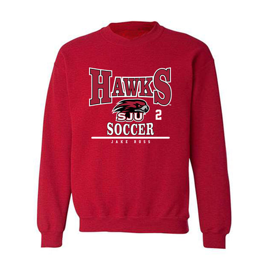 St. Joe's - NCAA Men's Soccer : Jake Ross - Classic Fashion Shersey Crewneck Sweatshirt-0
