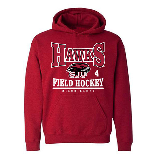 St. Joe's - NCAA Women's Field Hockey : Milou Kluyt - Classic Fashion Shersey Hooded Sweatshirt