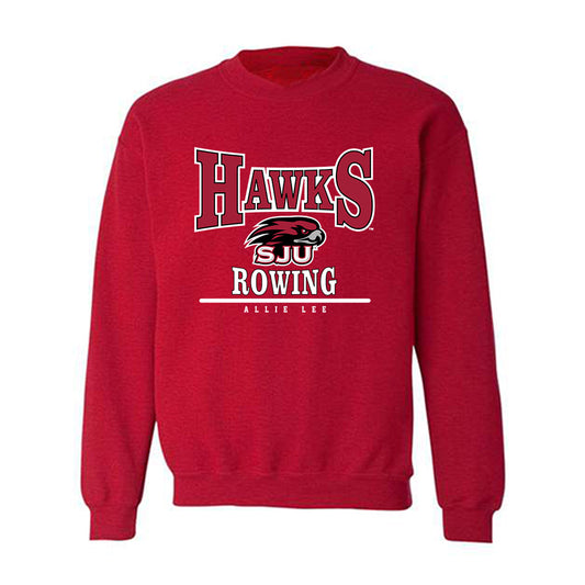 St. Joe's - NCAA Women's Rowing : Allie Lee - Classic Fashion Shersey Crewneck Sweatshirt-0