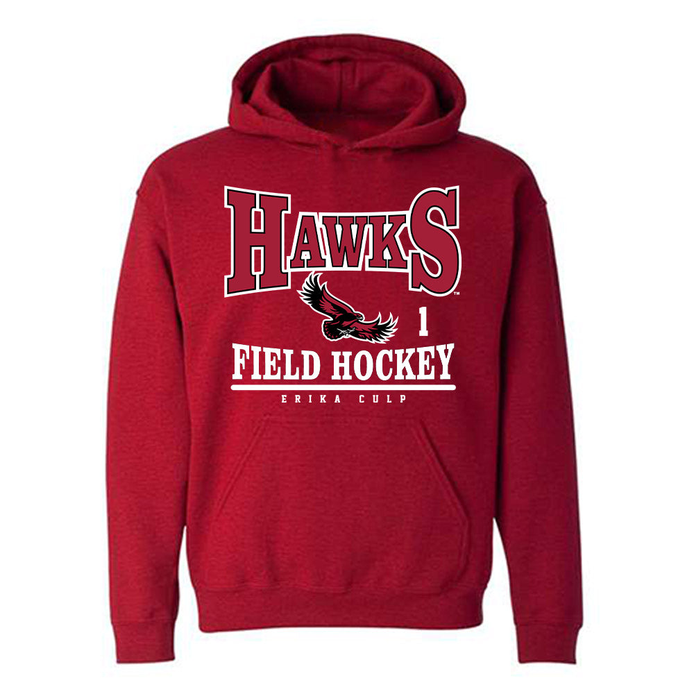 St. Joe's - NCAA Women's Field Hockey : Erika Culp - Classic Fashion Shersey Hooded Sweatshirt-0