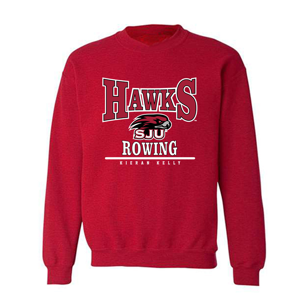 St. Joe's - NCAA Men's Rowing : Kieran Kelly - Classic Fashion Shersey Crewneck Sweatshirt-0