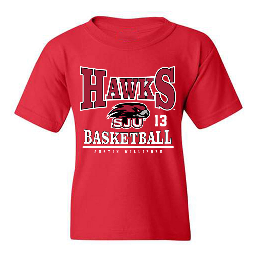 St. Joe's - NCAA Men's Basketball : Austin Williford - Classic Fashion Shersey Youth T-Shirt-0