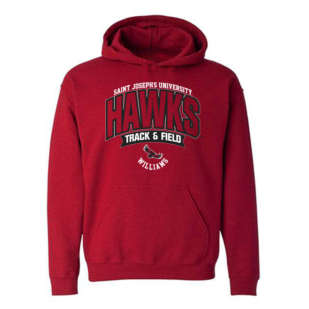 St. Joe's - NCAA Men's Track & Field : Jalen Williams - Sport Shersey Hooded Sweatshirt-0