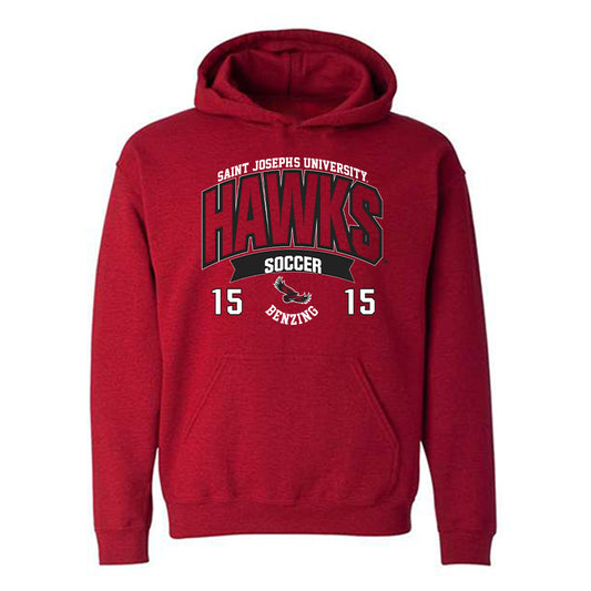 St. Joe's - NCAA Women's Soccer : Olivia Benzing - Sport Shersey Hooded Sweatshirt-0