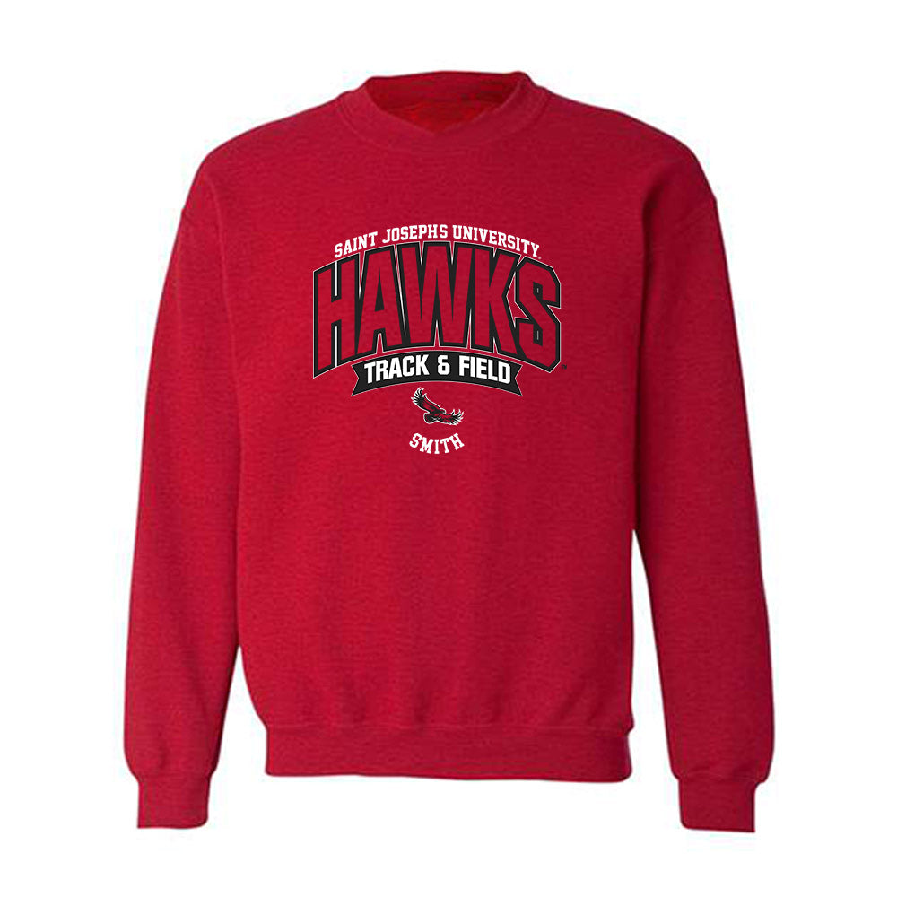 St. Joe's - NCAA Men's Track & Field : Elijah Smith - Sport Shersey Crewneck Sweatshirt-0