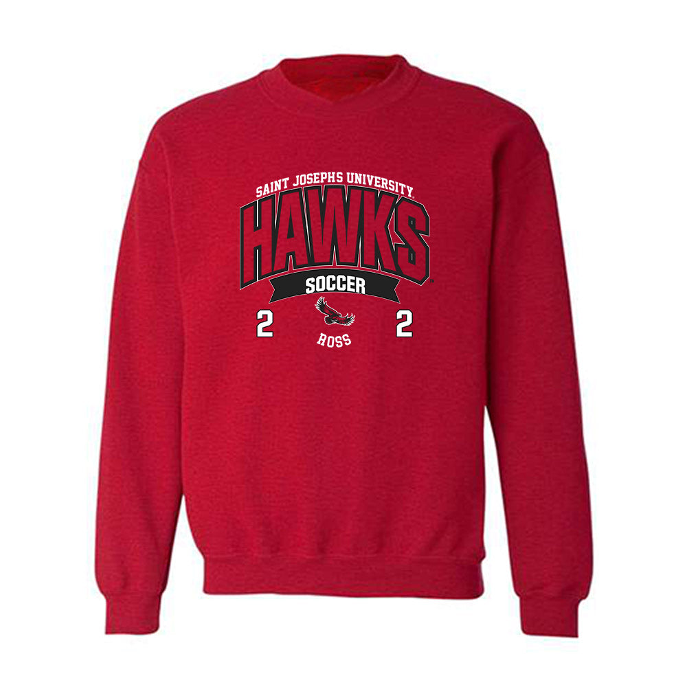 St. Joe's - NCAA Men's Soccer : Jake Ross - Sport Shersey Crewneck Sweatshirt-0