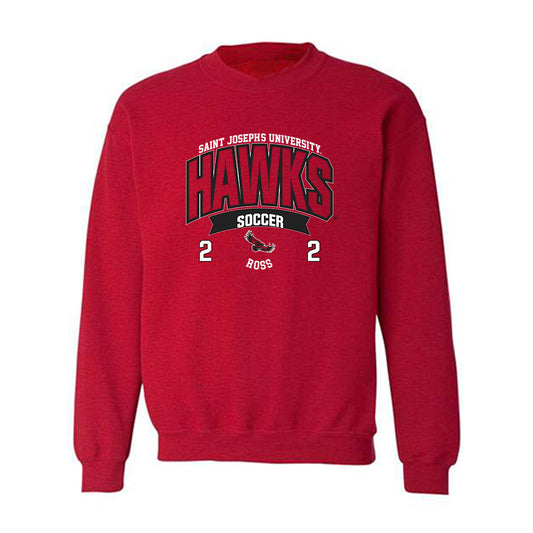 St. Joe's - NCAA Men's Soccer : Jake Ross - Sport Shersey Crewneck Sweatshirt-0