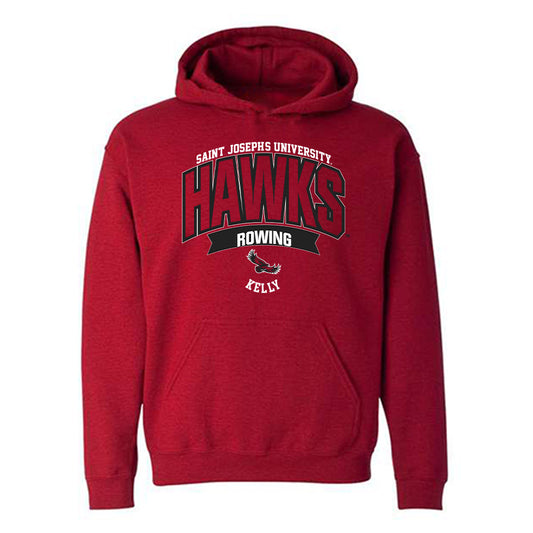 St. Joe's - NCAA Men's Rowing : Kieran Kelly - Sport Shersey Hooded Sweatshirt-0
