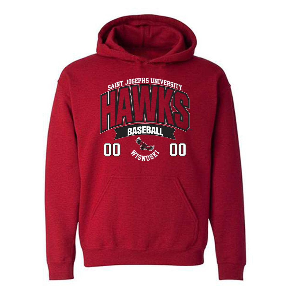 St. Joe's - NCAA Baseball : Gavin Wisnoski - Sport Shersey Hooded Sweatshirt-0