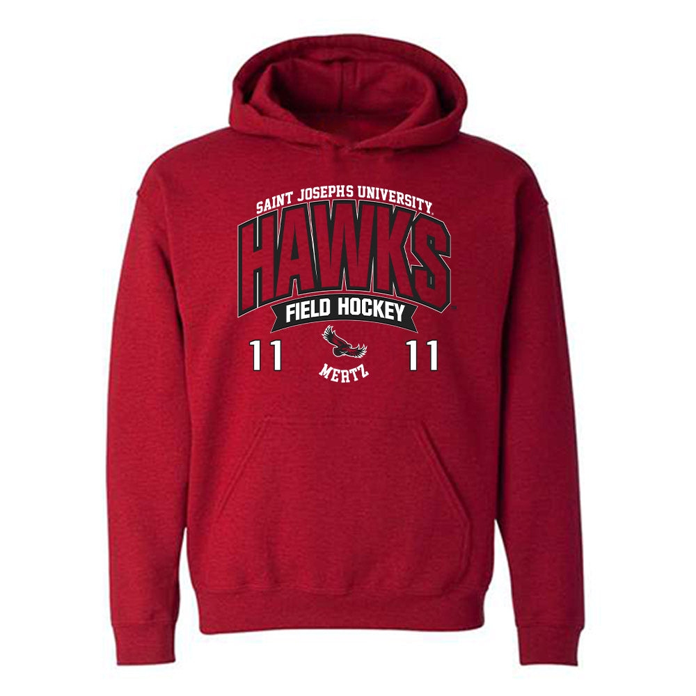 St. Joe's - NCAA Women's Field Hockey : karlie mertz - Sport Shersey Hooded Sweatshirt-0