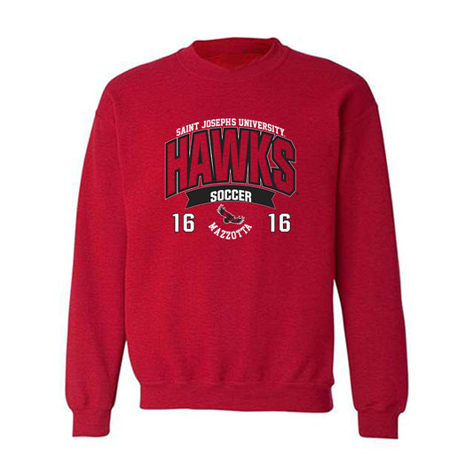 St. Joe's - NCAA Men's Soccer : Matteo Mazzotta - Sport Shersey Crewneck Sweatshirt-0