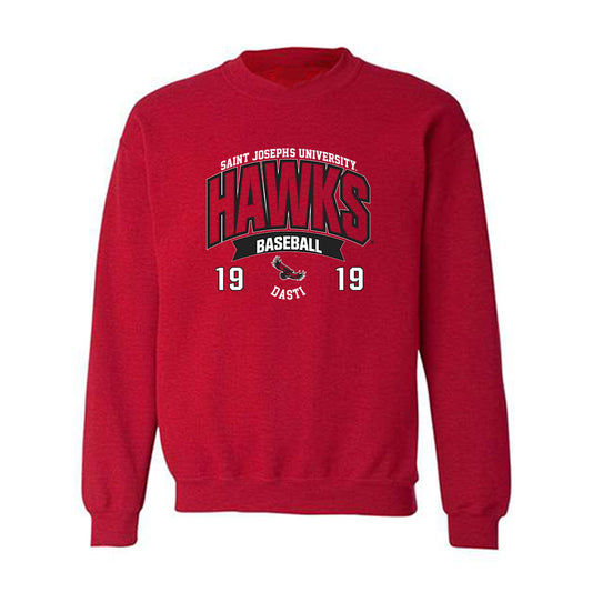 St. Joe's - NCAA Baseball : Frank Dasti - Sport Shersey Crewneck Sweatshirt-0