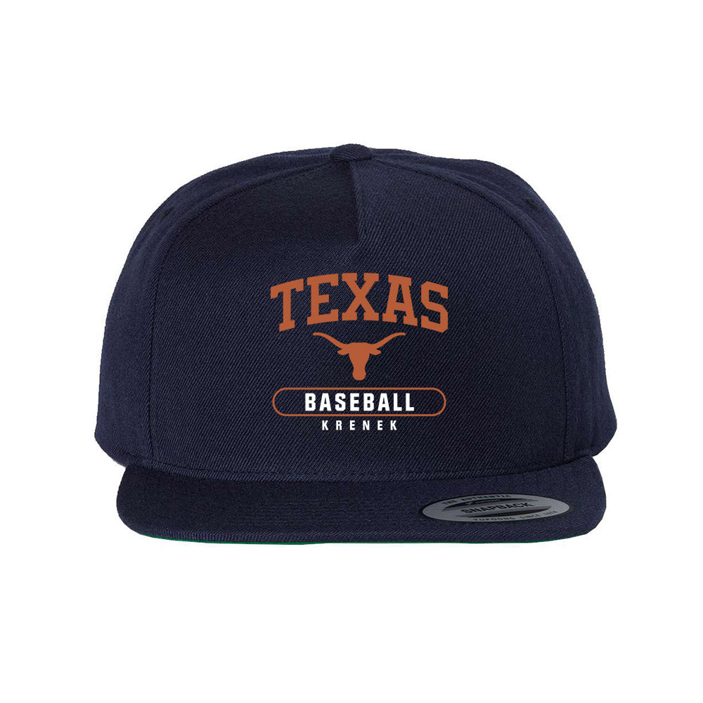 Texas - NCAA Baseball : Bryce Krenek - Snapback Hat-0
