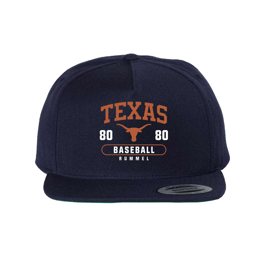 Texas - NCAA Baseball : Cooper Rummel - Snapback Hat-0