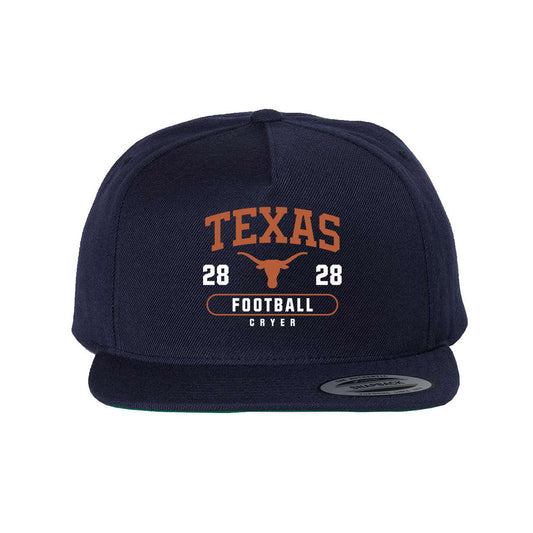 Texas - NCAA Football : Justin Cryer - Snapback Hat-0