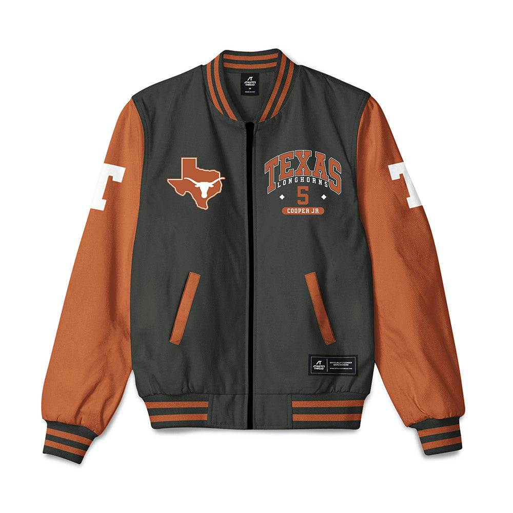 Texas - NCAA Football : Derrek Cooper jr - Bomber Jacket-0