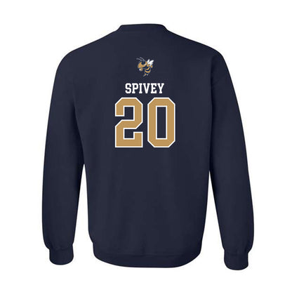 Georgia Tech - NCAA Baseball : Caden Spivey - Sports Shersey Crewneck Sweatshirt-1