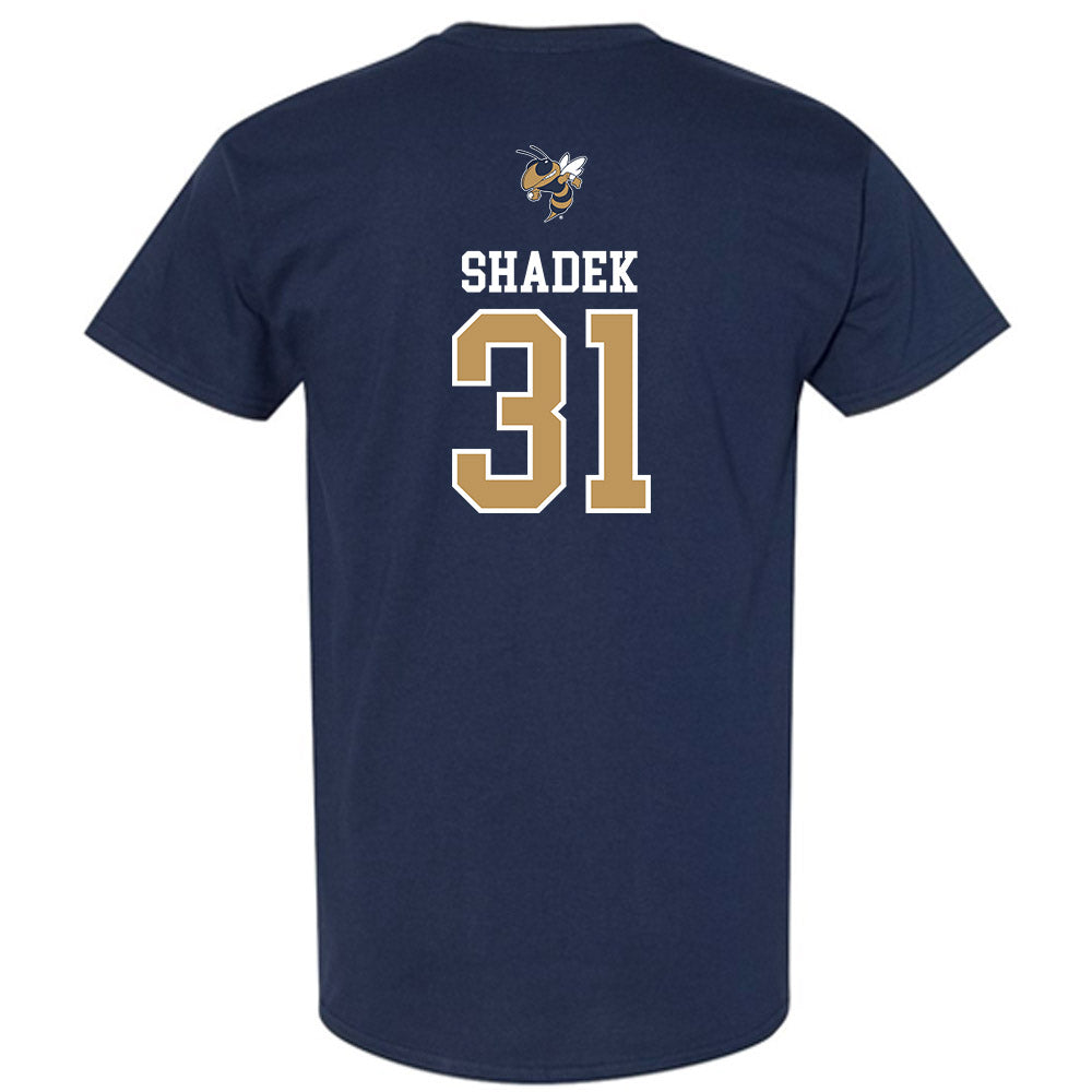 Georgia Tech - NCAA Baseball : Justin Shadek - Sports Shersey T-Shirt-1