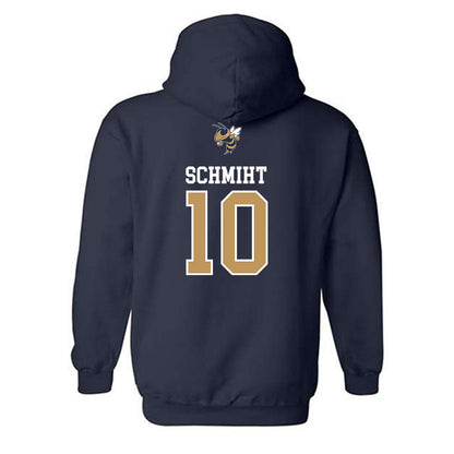 Georgia Tech - NCAA Baseball : Kent Schmiht - Sports Shersey Hooded Sweatshirt-1