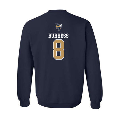 Georgia Tech - NCAA Baseball : Drew Burress - Sports Shersey Crewneck Sweatshirt-1