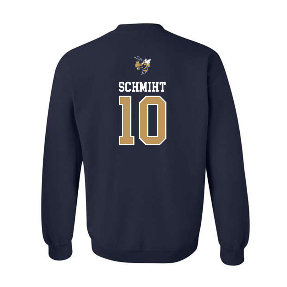 Georgia Tech - NCAA Baseball : Kent Schmiht - Sports Shersey Crewneck Sweatshirt-1