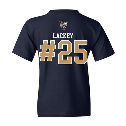 Georgia Tech - NCAA Baseball : Vahn Lackey - Sports Shersey Youth T-Shirt-1