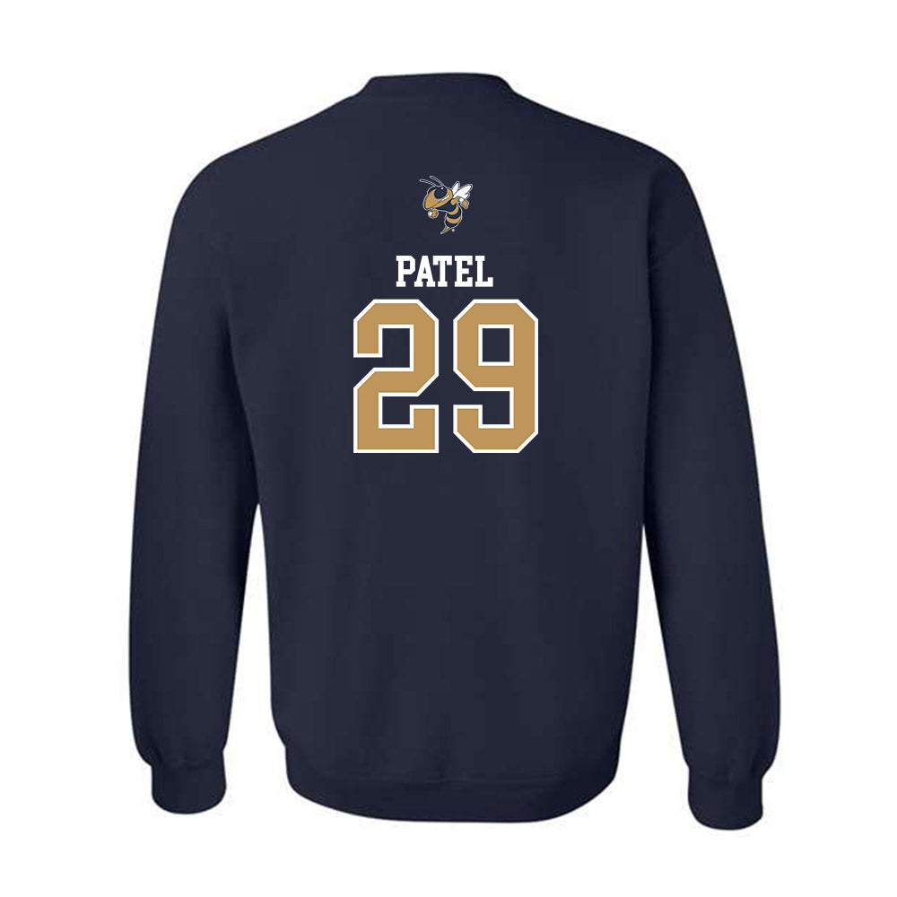 Georgia Tech - NCAA Baseball : Mason Patel - Sports Shersey Crewneck Sweatshirt-1
