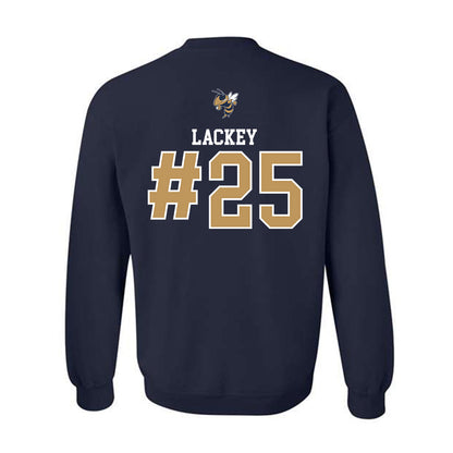 Georgia Tech - NCAA Baseball : Vahn Lackey - Sports Shersey Crewneck Sweatshirt-1