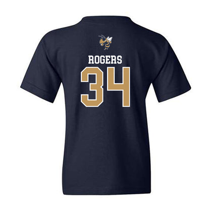 Georgia Tech - NCAA Baseball : Drew Rogers - Sports Shersey Youth T-Shirt-1