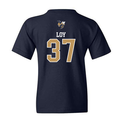 Georgia Tech - NCAA Baseball : Dylan Loy - Sports Shersey Youth T-Shirt-1