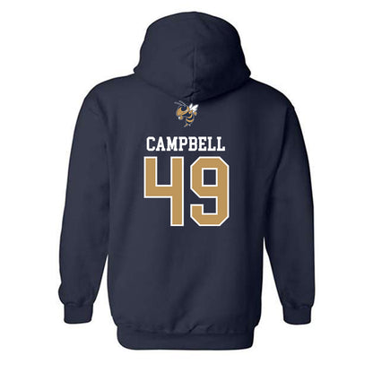 Georgia Tech - NCAA Baseball : Kayden Campbell - Sports Shersey Hooded Sweatshirt-1