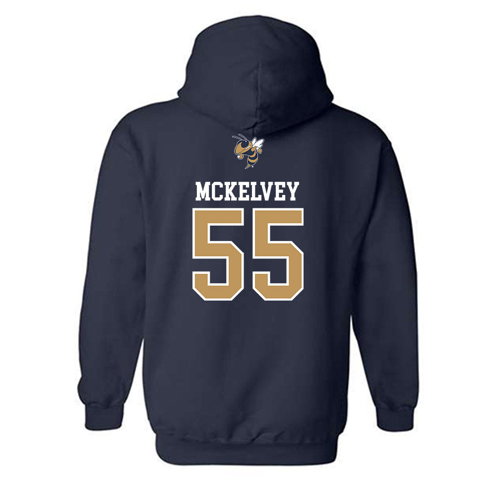 Georgia Tech - NCAA Baseball : Adam Mckelvey - Sports Shersey Hooded Sweatshirt-1
