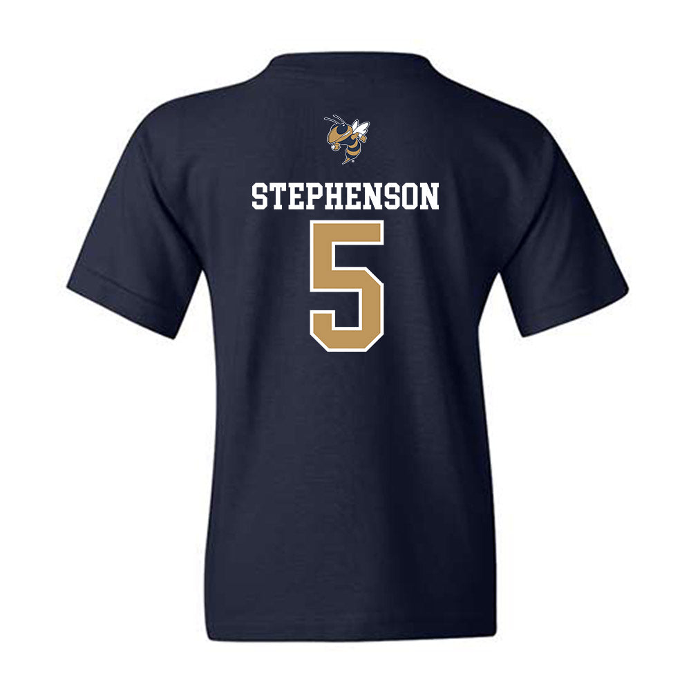 Georgia Tech - NCAA Baseball : Dominic Stephenson - Sports Shersey Youth T-Shirt-1