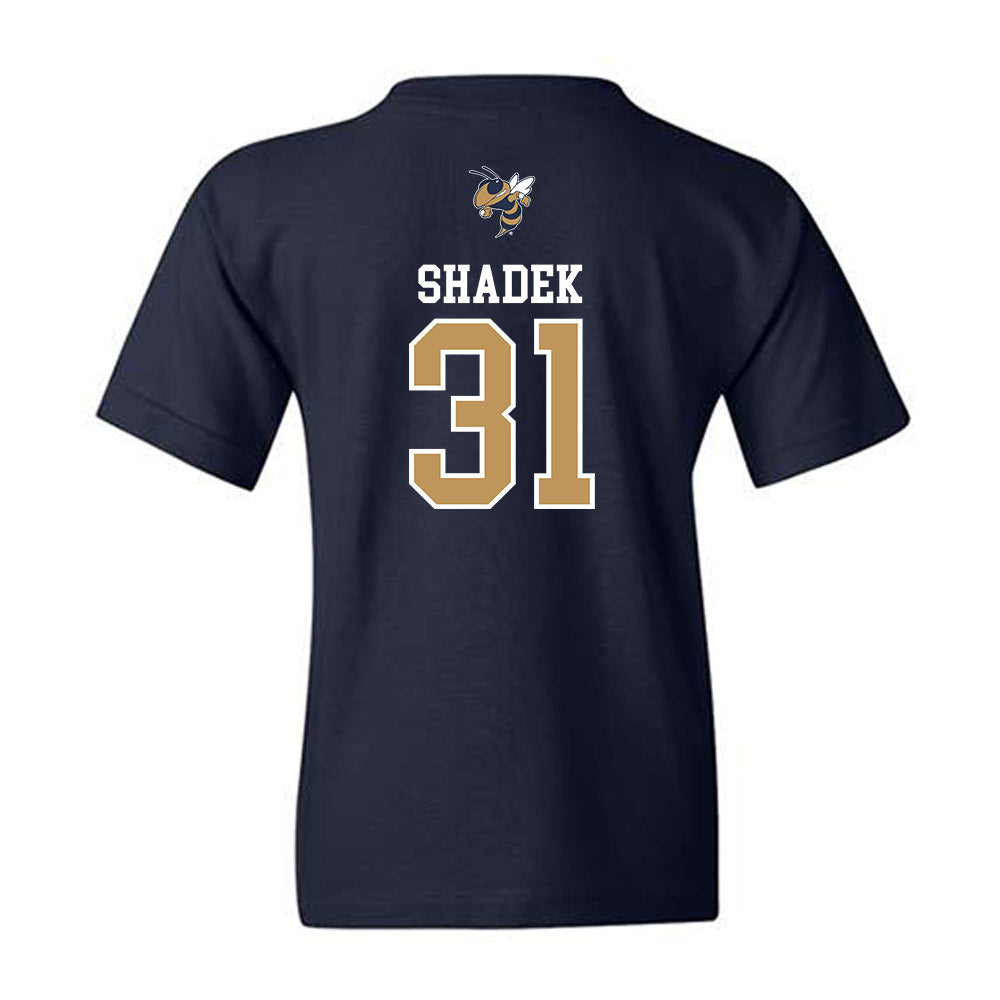 Georgia Tech - NCAA Baseball : Justin Shadek - Sports Shersey Youth T-Shirt-1