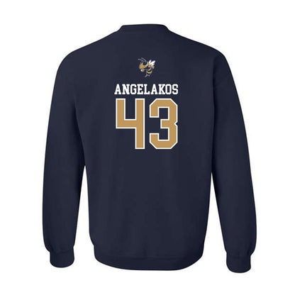 Georgia Tech - NCAA Baseball : Dimitri Angelakos - Sports Shersey Crewneck Sweatshirt-1