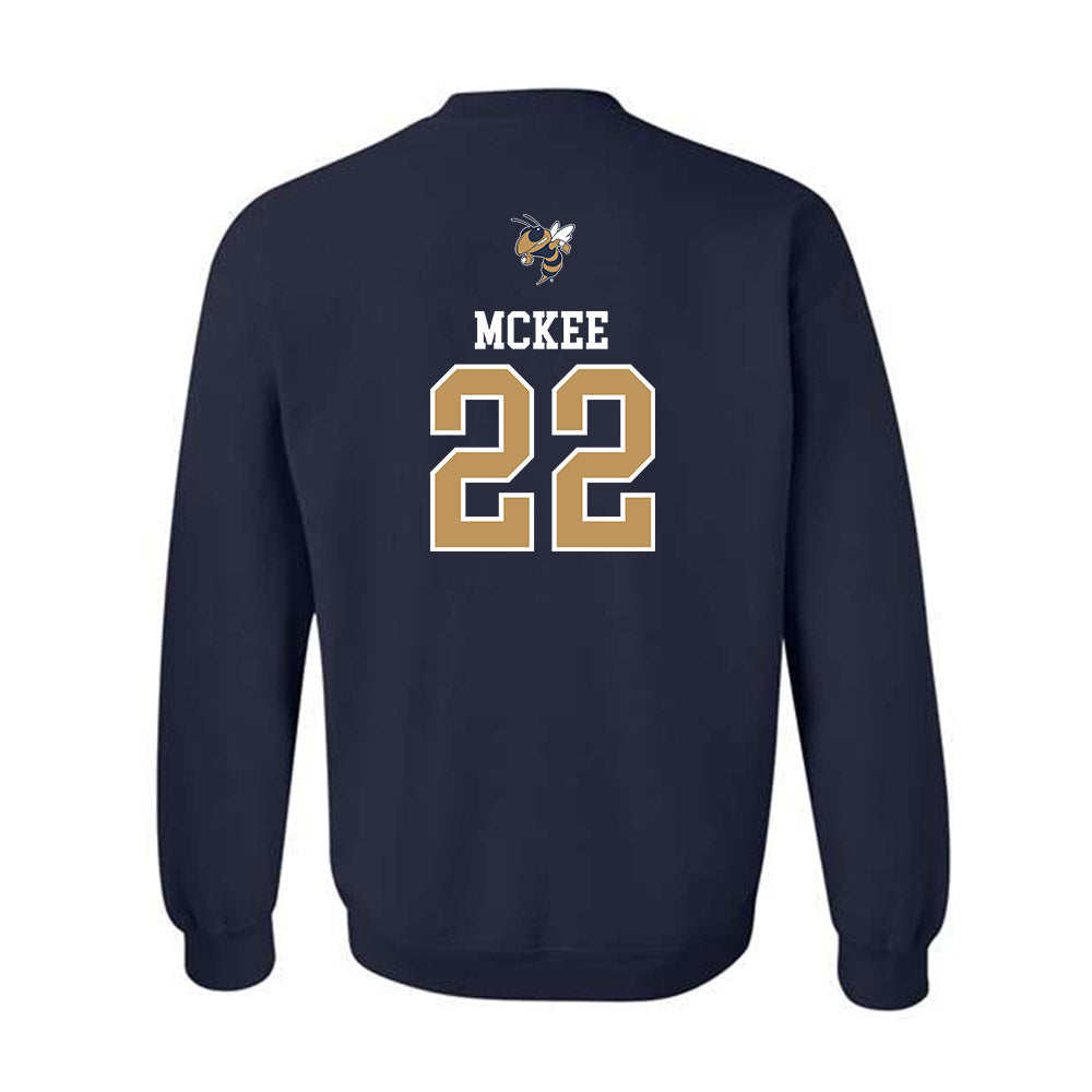 Georgia Tech - NCAA Baseball : Tate McKee - Sports Shersey Crewneck Sweatshirt-1