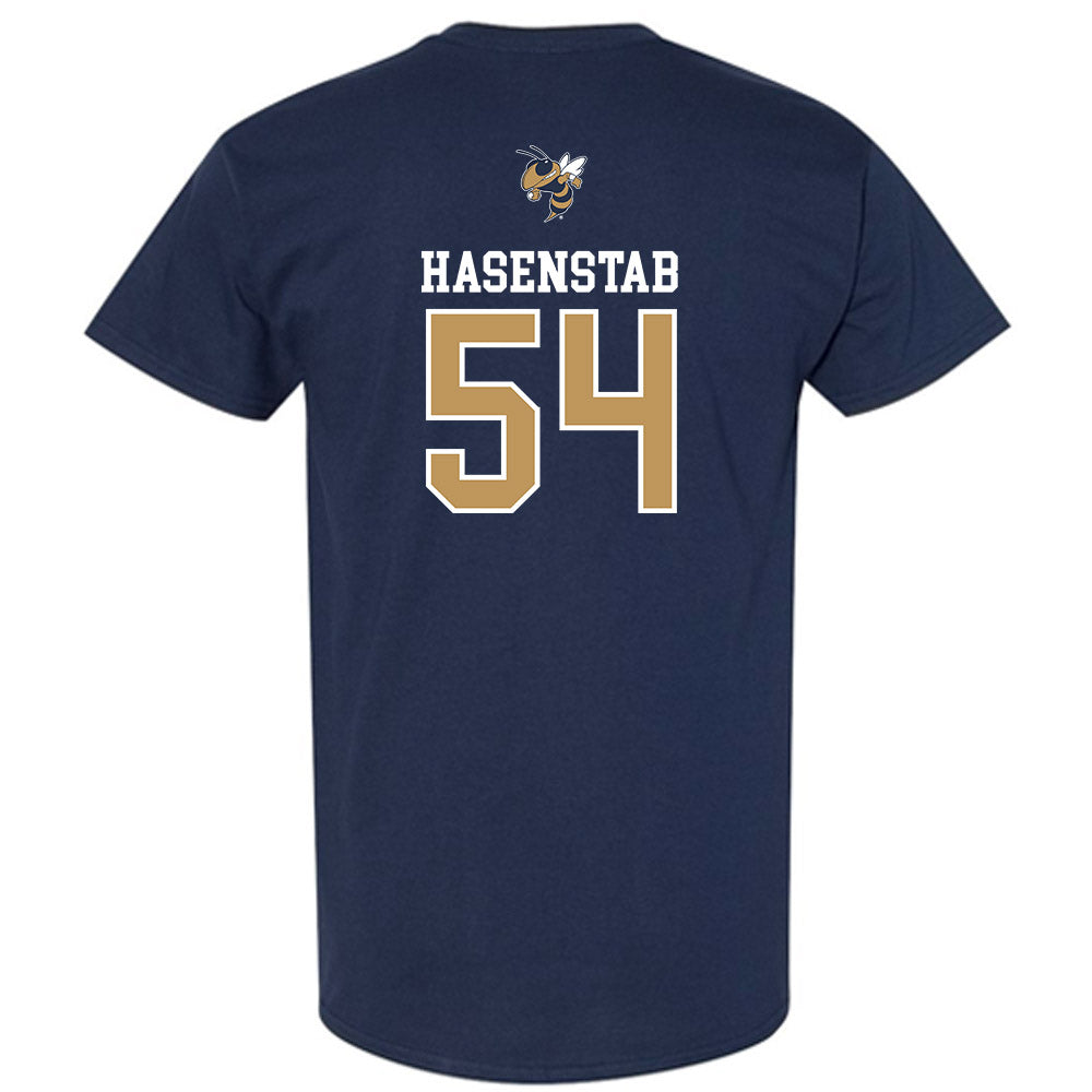 Georgia Tech - NCAA Baseball : Riley Hasenstab - Sports Shersey T-Shirt-1