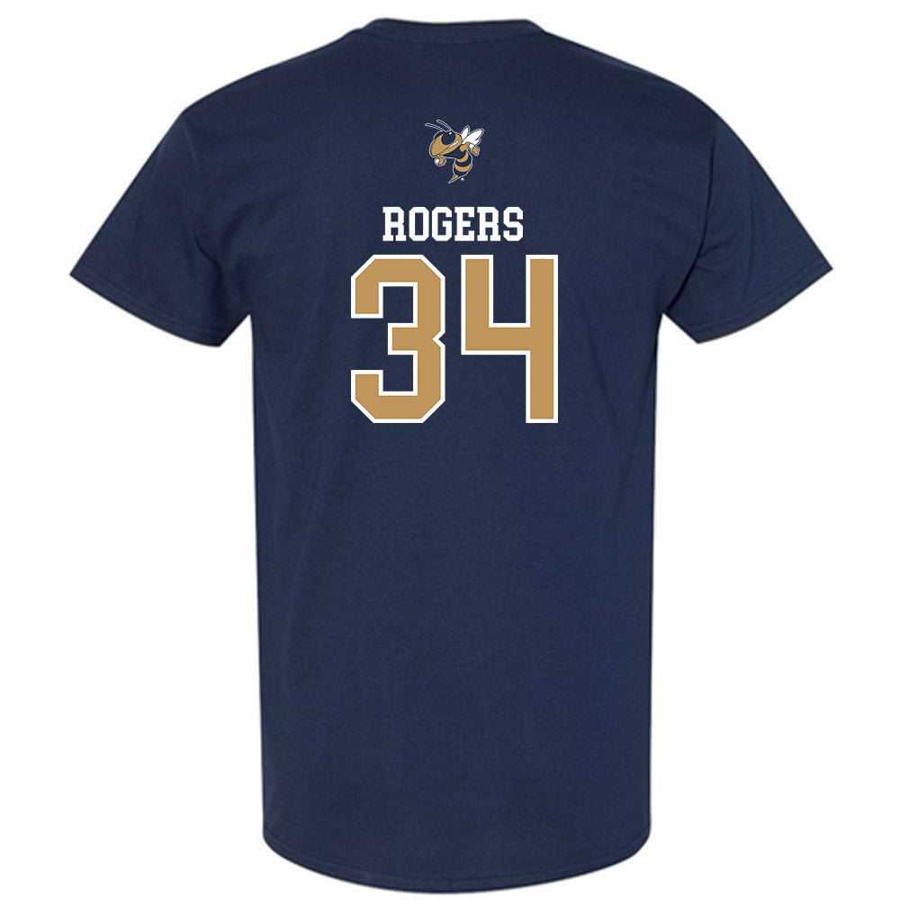Georgia Tech - NCAA Baseball : Drew Rogers - Sports Shersey T-Shirt-1